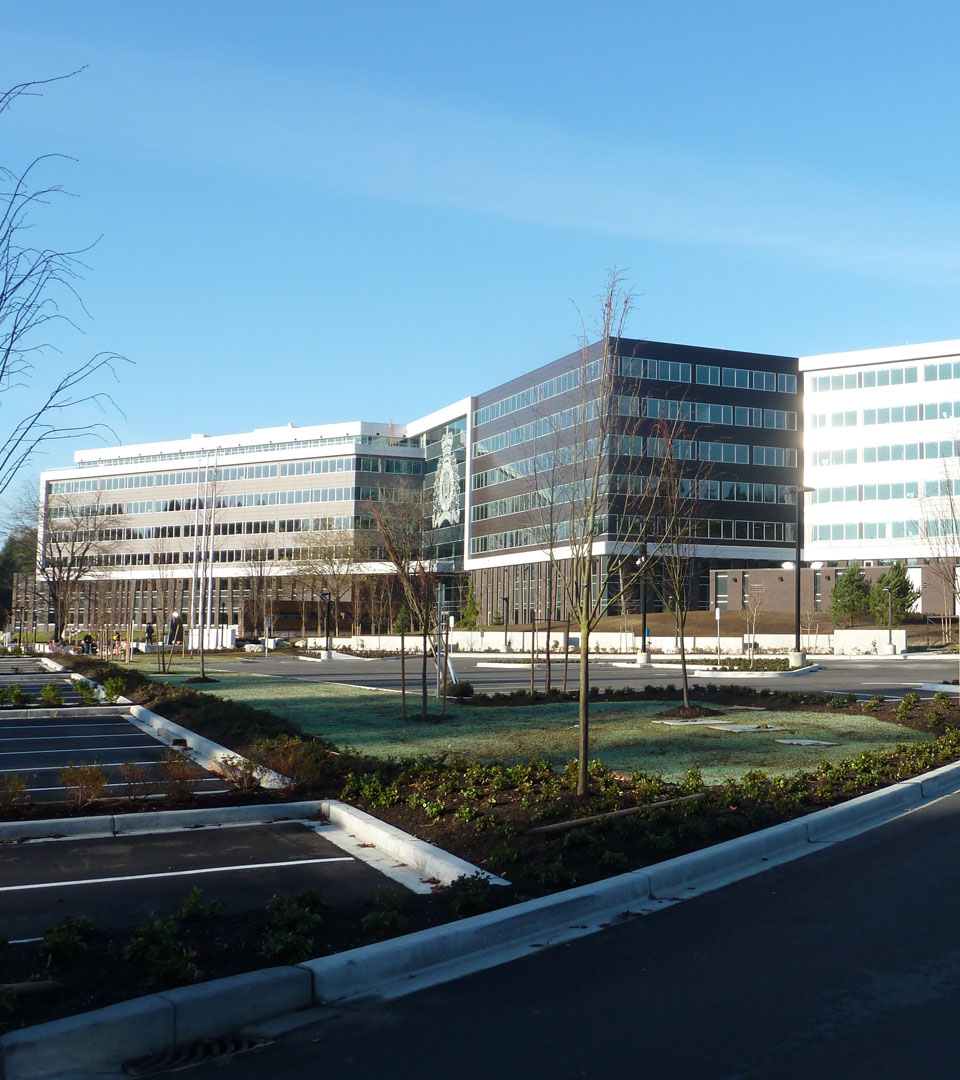Royal Canadian Mounted Police Division HQ, Surrey, British Columbia, Canada.