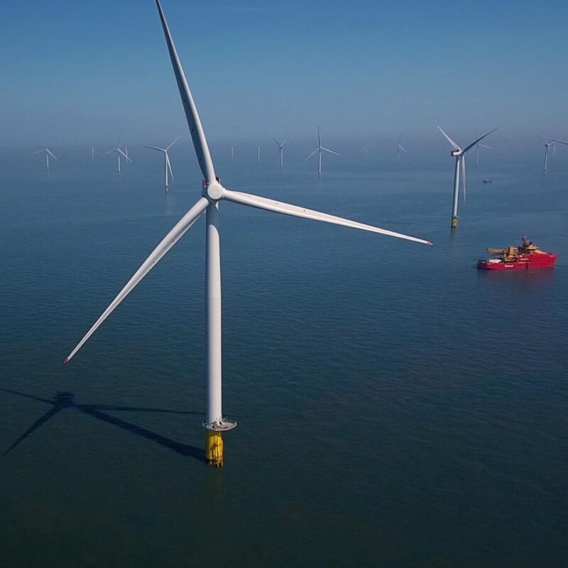 Race Bank Offshore Wind Farm, Norfolk, England.
