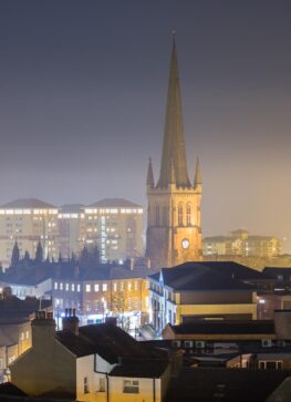 Wakefield Street Lighting, Yorkshire, England.