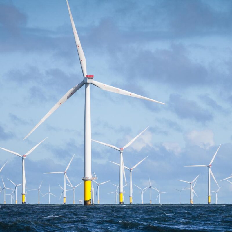 Walney Extension Offshore Wind Farm, Cumbria, England.