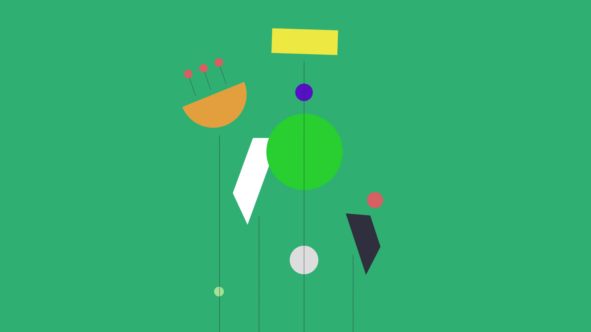 Line art graphic on a green background illustrating recovery and renewal in asset management