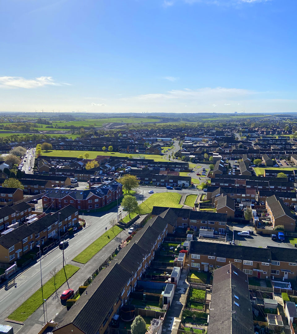 Swarcliffe Housing, Leeds, Yorkshire, England.